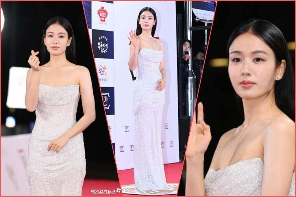Ahn Eun-jin's Style Mishap: Mulberry Bra Mishap on 100 Million Won Dress Steals the Show
