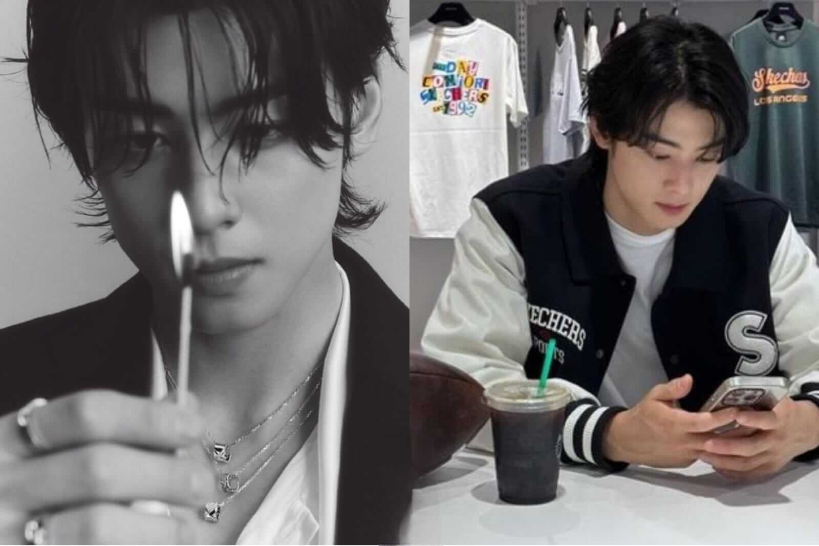 ASTRO's Cha Eunwoo Shared Starbuck Cup Snap and Quick Vanish Act